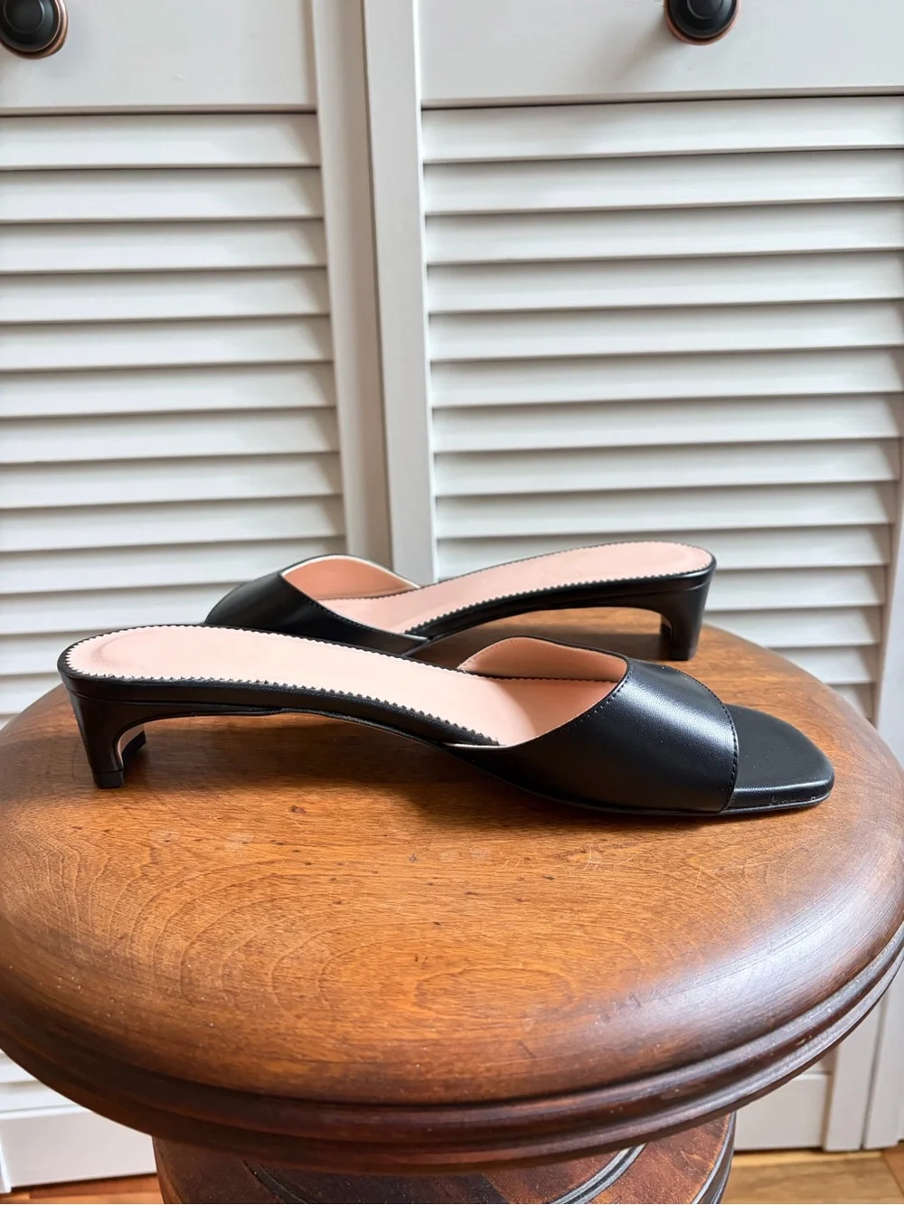 J. Crew Look Lina Kitten-Heel Sandal Black 9